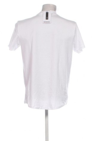 Мъжка тениска Bershka, Размер XL, Цвят Бял, Цена 21,00 лв.