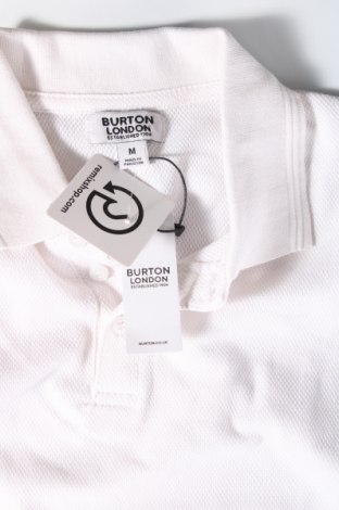 Herren T-Shirt Burton of London, Größe M, Farbe Weiß, Preis 15,98 €