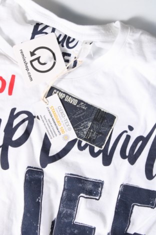 Herren T-Shirt Camp David, Größe L, Farbe Weiß, Preis 28,87 €