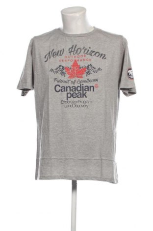 Ανδρικό t-shirt Canadian Peak, Μέγεθος XXL, Χρώμα Γκρί, Τιμή 28,87 €