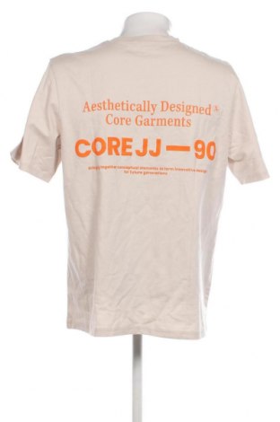 Tricou de bărbați Core By Jack & Jones, Mărime L, Culoare Bej, Preț 101,97 Lei
