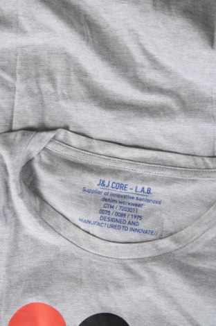 Мъжка тениска Core By Jack & Jones, Размер S, Цвят Сив, Цена 14,00 лв.
