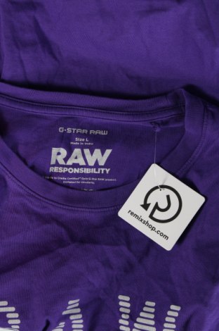 Мъжка тениска G-Star Raw, Размер L, Цвят Лилав, Цена 27,00 лв.