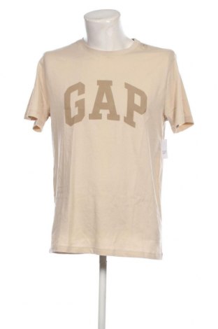Męski T-shirt Gap, Rozmiar L, Kolor Beżowy, Cena 106,62 zł