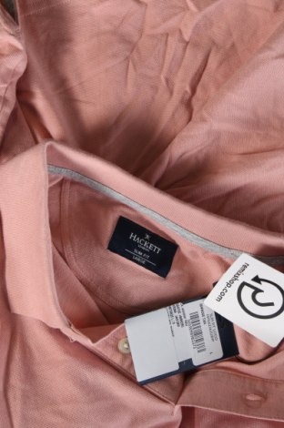 Ανδρικό t-shirt Hackett, Μέγεθος L, Χρώμα Ρόζ , Τιμή 37,11 €