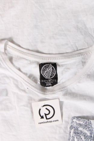 Мъжка тениска Hopenlife, Размер XXL, Цвят Бял, Цена 21,00 лв.