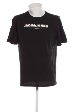 Мъжка тениска Jack & Jones, Размер L, Цвят Черен, Цена 8,40 лв.