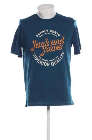 Ανδρικό t-shirt Jack & Jones, Μέγεθος L, Χρώμα Μπλέ, Τιμή 12,25 €