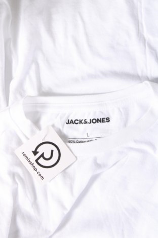 Męski T-shirt Jack & Jones, Rozmiar L, Kolor Biały, Cena 82,63 zł