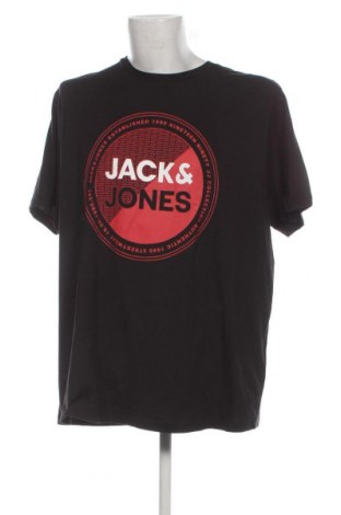 Herren T-Shirt Jack & Jones, Größe 4XL, Farbe Schwarz, Preis € 15,98