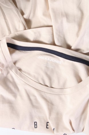 Мъжка тениска Jack & Jones, Размер XL, Цвят Бежов, Цена 31,00 лв.