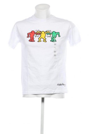 Herren T-Shirt Keith Haring, Größe XS, Farbe Weiß, Preis 15,98 €
