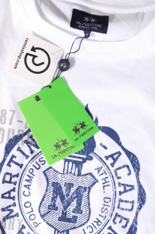 Мъжка тениска La Martina, Размер XL, Цвят Бял, Цена 72,00 лв.
