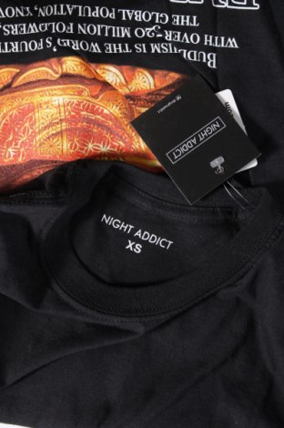 Tricou de bărbați NIGHT ADDICT, Mărime XS, Culoare Negru, Preț 101,97 Lei