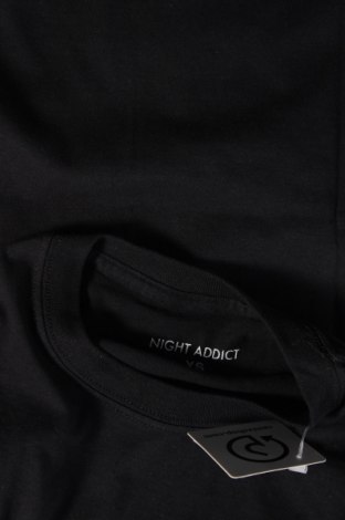 Ανδρικό t-shirt NIGHT ADDICT, Μέγεθος XS, Χρώμα Μαύρο, Τιμή 5,11 €
