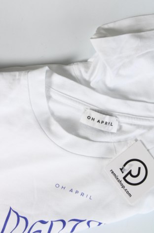 Herren T-Shirt Oh April, Größe XS, Farbe Weiß, Preis 28,87 €