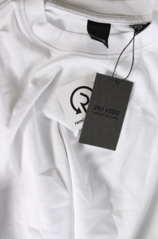 Herren T-Shirt Only & Sons, Größe S, Farbe Weiß, Preis € 10,82