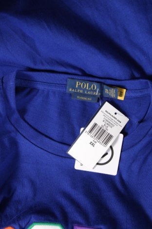 Męski T-shirt Polo By Ralph Lauren, Rozmiar XXL, Kolor Niebieski, Cena 389,16 zł