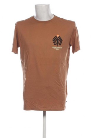 Мъжка тениска Quiksilver, Размер L, Цвят Кафяв, Цена 36,00 лв.
