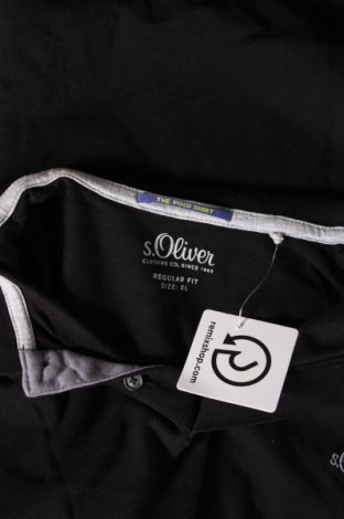 Ανδρικό t-shirt S.Oliver, Μέγεθος XL, Χρώμα Μαύρο, Τιμή 8,99 €