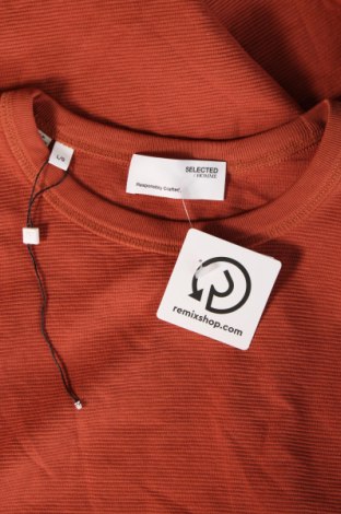 Herren T-Shirt Selected Femme, Größe L, Farbe Orange, Preis 28,87 €