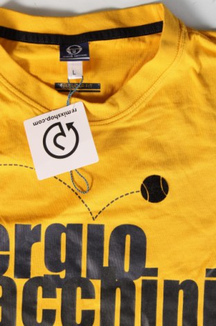 Herren T-Shirt Sergio Tacchini, Größe L, Farbe Gelb, Preis 23,66 €