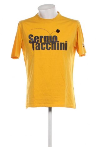 Мъжка тениска Sergio Tacchini, Размер L, Цвят Жълт, Цена 34,00 лв.