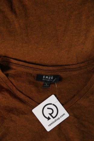 Мъжка тениска Smog, Размер L, Цвят Кафяв, Цена 13,00 лв.