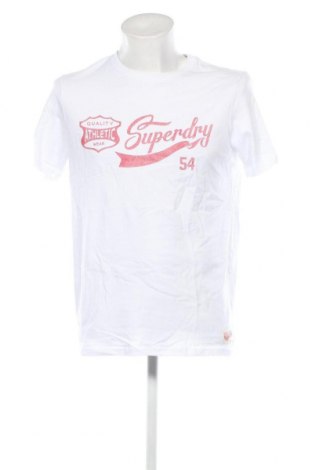 Herren T-Shirt Superdry, Größe L, Farbe Weiß, Preis 20,62 €