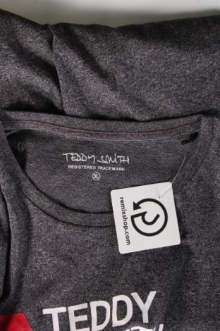 Мъжка тениска Teddy Smith, Размер XL, Цвят Сив, Цена 14,00 лв.