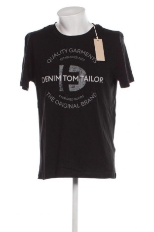 Мъжка тениска Tom Tailor, Размер XL, Цвят Черен, Цена 18,60 лв.