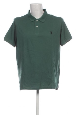 Мъжка тениска U.S. Polo Assn., Размер XXL, Цвят Зелен, Цена 56,00 лв.