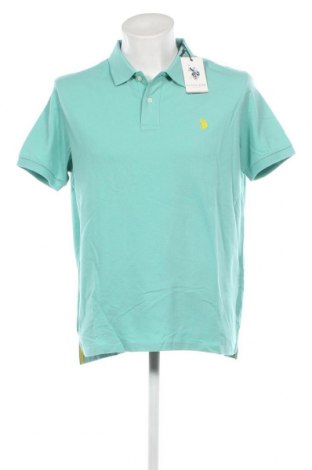 Мъжка тениска U.S. Polo Assn., Размер XL, Цвят Зелен, Цена 56,00 лв.