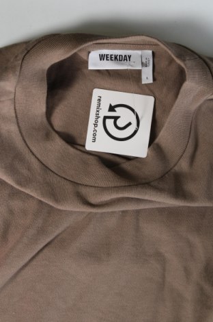 Herren T-Shirt Weekday, Größe L, Farbe Braun, Preis 16,49 €