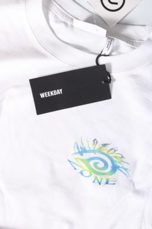 Herren T-Shirt Weekday, Größe S, Farbe Weiß, Preis € 16,49