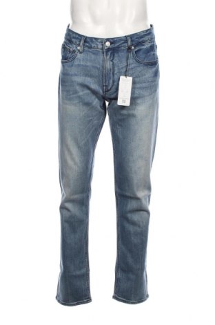 Męskie jeansy Guess, Rozmiar L, Kolor Niebieski, Cena 373,83 zł