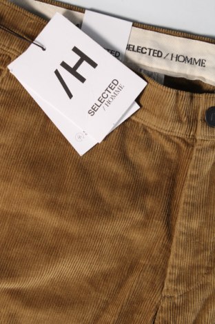 Мъжки джинси Selected Homme, Размер L, Цвят Бежов, Цена 16,20 лв.