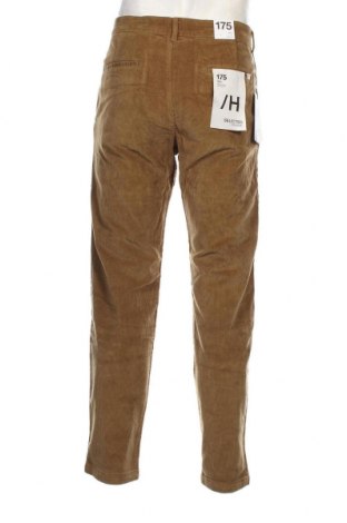 Ανδρικό κοτλέ παντελόνι Selected Homme, Μέγεθος L, Χρώμα  Μπέζ, Τιμή 55,67 €