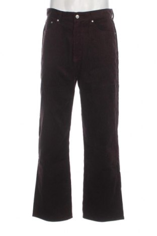 Pantaloni raiați de bărbați Weekday, Mărime M, Culoare Maro, Preț 122,37 Lei