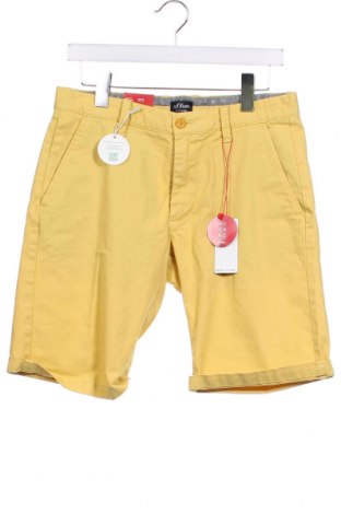 Мъжки къс панталон S.Oliver, Размер S, Цвят Жълт, Цена 62,00 лв.