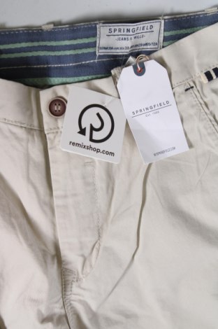 Ανδρικό κοντό παντελόνι Springfield, Μέγεθος S, Χρώμα  Μπέζ, Τιμή 31,96 €