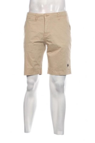 Ανδρικό κοντό παντελόνι U.S. Polo Assn., Μέγεθος M, Χρώμα  Μπέζ, Τιμή 28,76 €