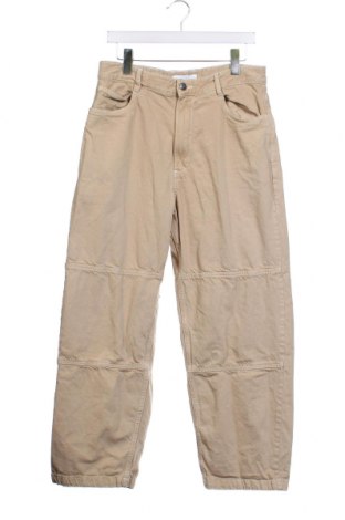 Pantaloni de bărbați Bershka, Mărime XS, Culoare Bej, Preț 42,37 Lei