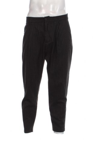 Мъжки панталон Bershka, Размер L, Цвят Черен, Цена 17,39 лв.