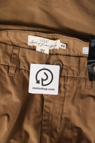 Ανδρικό παντελόνι H&M L.O.G.G., Μέγεθος M, Χρώμα  Μπέζ, Τιμή 15,00 €