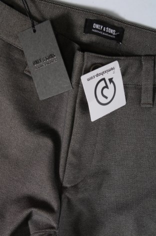 Мъжки панталон Only & Sons, Размер XS, Цвят Сив, Цена 6,90 лв.