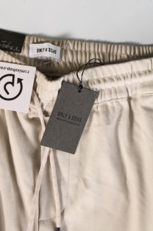 Мъжки панталон Only & Sons, Размер L, Цвят Бежов, Цена 23,00 лв.