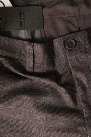 Ανδρικό παντελόνι Only & Sons, Μέγεθος L, Χρώμα Καφέ, Τιμή 23,71 €