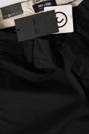 Мъжки панталон Only & Sons, Размер M, Цвят Черен, Цена 12,42 лв.
