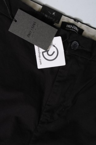 Мъжки панталон Only & Sons, Размер XS, Цвят Черен, Цена 12,42 лв.